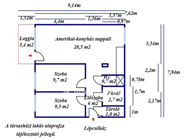 Eladó lakás Kecskemét, Hunyadiváros 62 nm