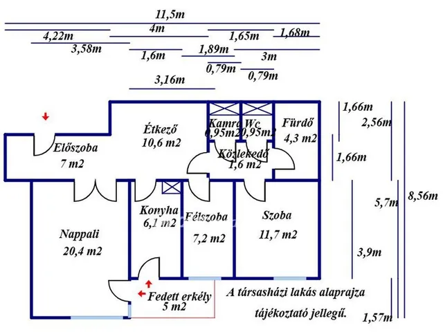 Eladó lakás Kecskemét, Belváros 74 nm