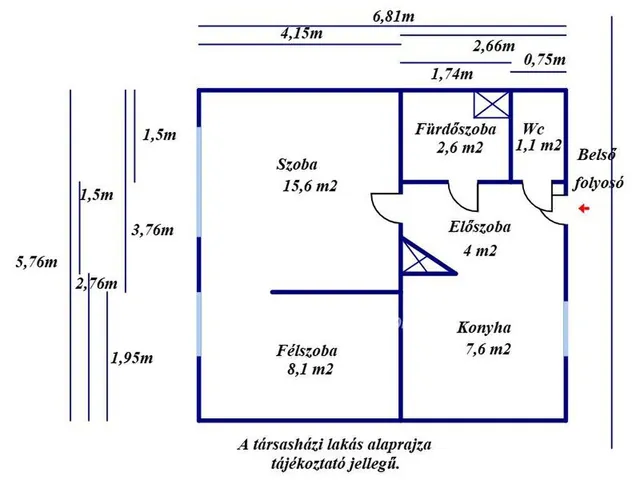 Eladó lakás Kecskemét 39 nm