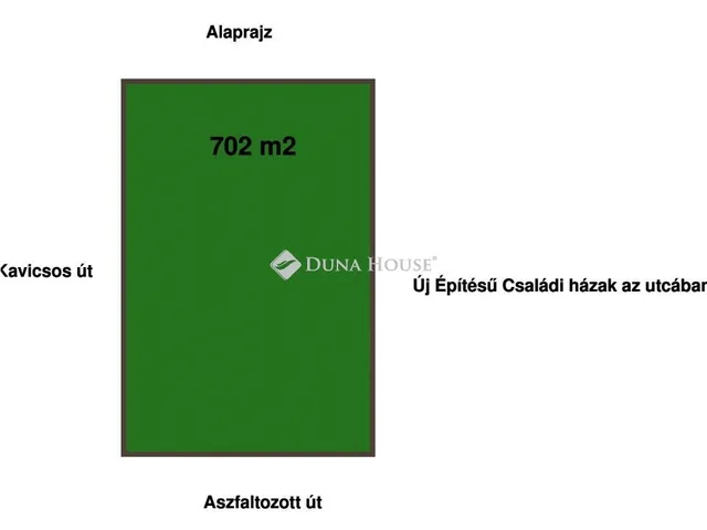 Eladó telek Szigetszentmiklós 702 nm