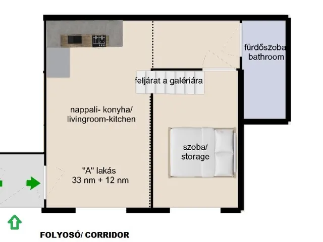 Eladó lakás Budapest VII. kerület, Belső-Erzsébetváros 45 nm