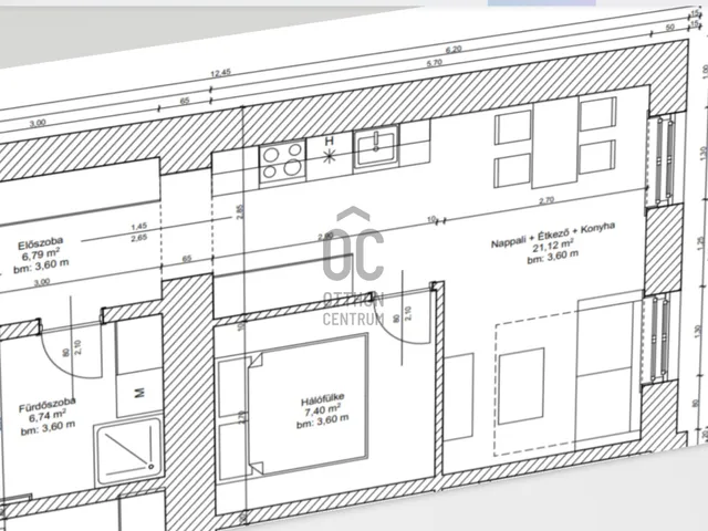 Kiadó lakás Budapest V. kerület, Belváros, Molnár utca 49 nm