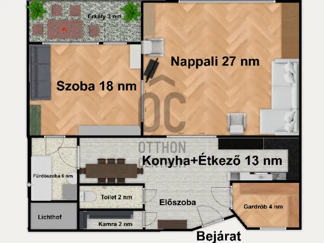 Eladó lakás Budapest XIII. kerület, Lőportárdűlő 71 nm
