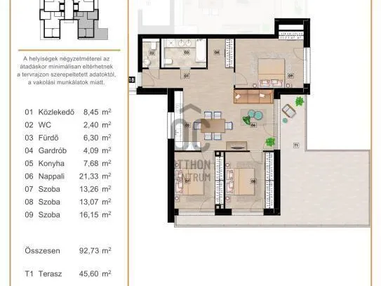 Eladó lakás Budapest XVII. kerület 92 nm