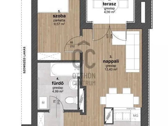 Eladó lakás Budapest XIII. kerület, Lőportárdűlő 41 nm