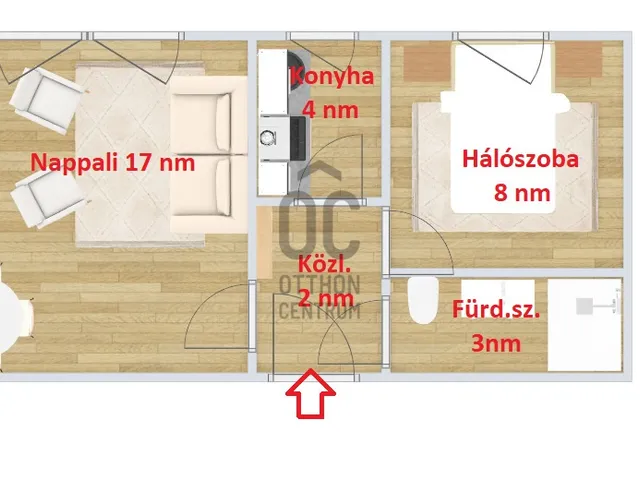 Eladó lakás Budapest IV. kerület, Újpest 34 nm
