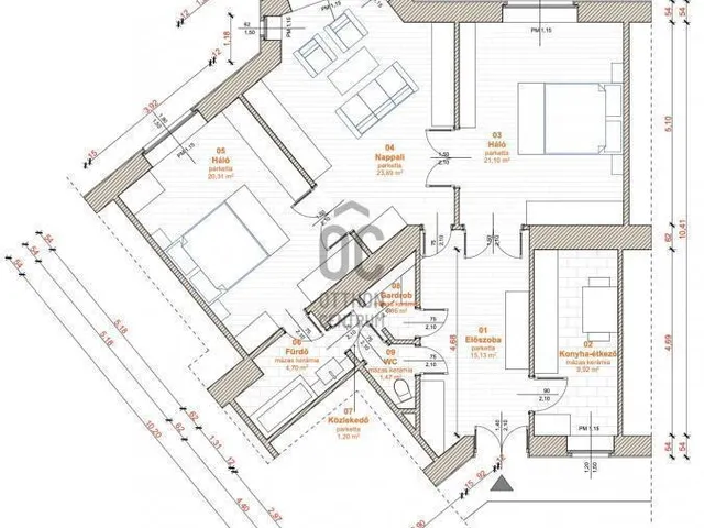 Eladó lakás Budapest XIII. kerület, Lőportárdűlő 98 nm