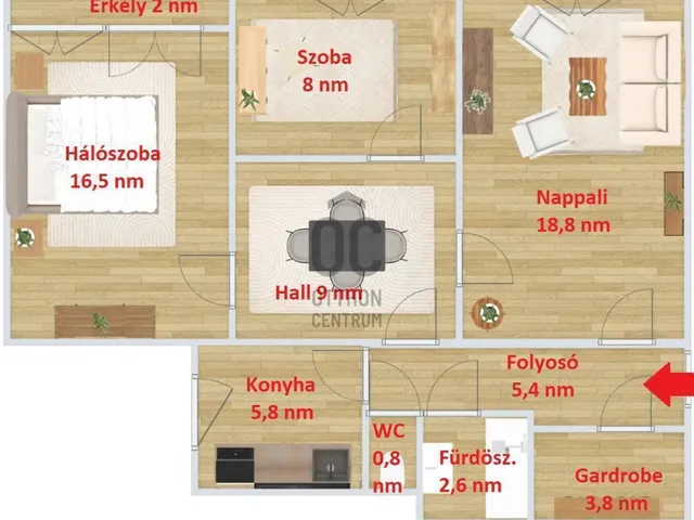 Eladó lakás Budapest XV. kerület, Pestújhely 71 nm