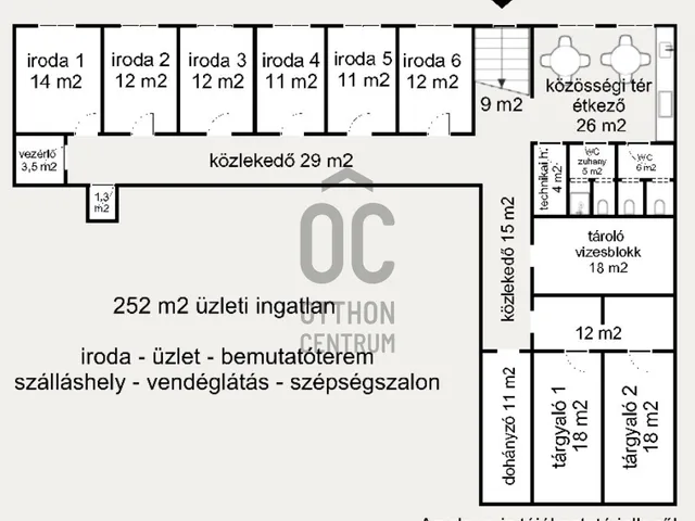 Eladó kereskedelmi és ipari ingatlan Budapest VI. kerület 252 nm