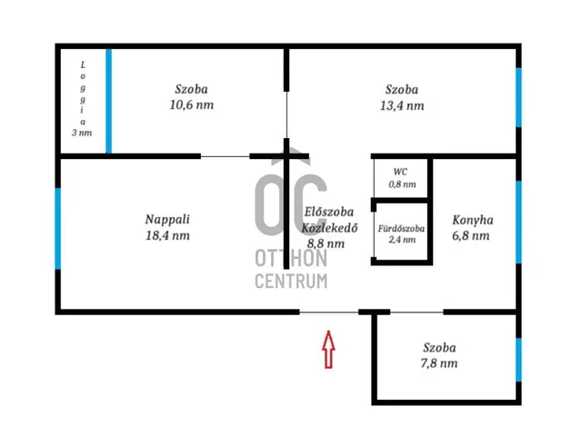 Eladó lakás Budapest XV. kerület, Újpalota 69 nm