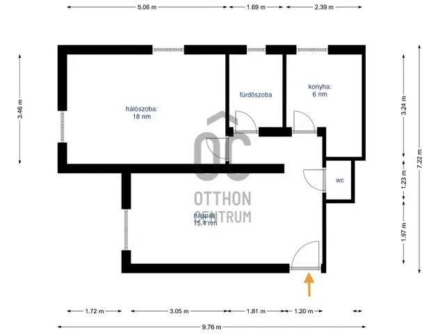 Eladó lakás Budapest VI. kerület, Diplomatanegyed 53 nm