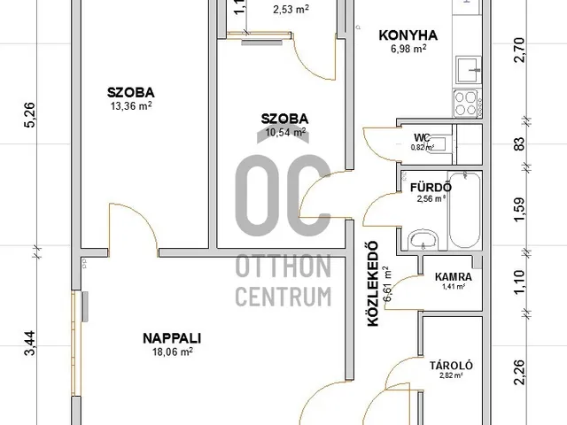 Eladó lakás Budapest XV. kerület, Újpalota 64 nm