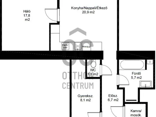 Eladó lakás Budapest VII. kerület 62 nm