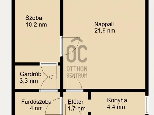 Eladó lakás Budapest XIV. kerület, Rákosfalva 46 nm