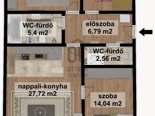 Eladó lakás Budapest XIX. kerület, Kertváros 78 nm