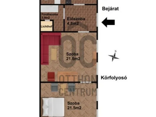 Eladó lakás Budapest VII. kerület 64 nm