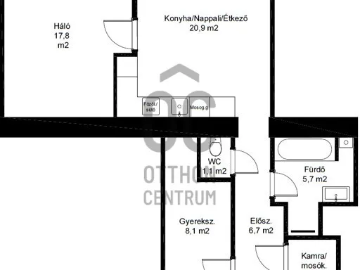 Eladó lakás Budapest VII. kerület 62 nm