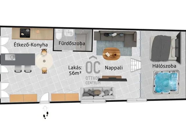 Eladó lakás Budapest V. kerület, Belváros 56 nm