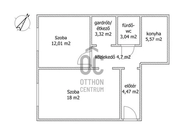 Eladó lakás Budapest XV. kerület, Újpalota 47 nm