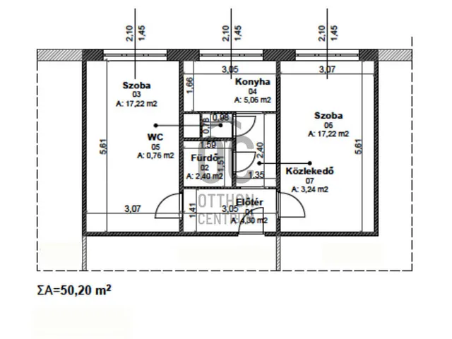 Kiadó lakás Budapest III. kerület, Óbuda 50 nm