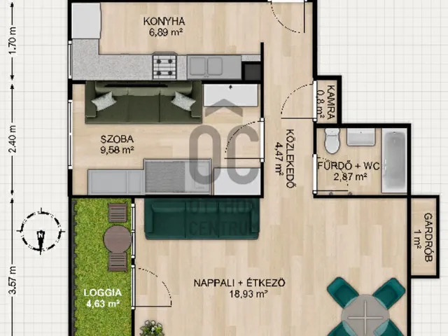 Eladó lakás Budapest XVIII. kerület 47 nm