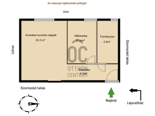 Eladó lakás Budapest XIII. kerület, Újlipótváros 35 nm