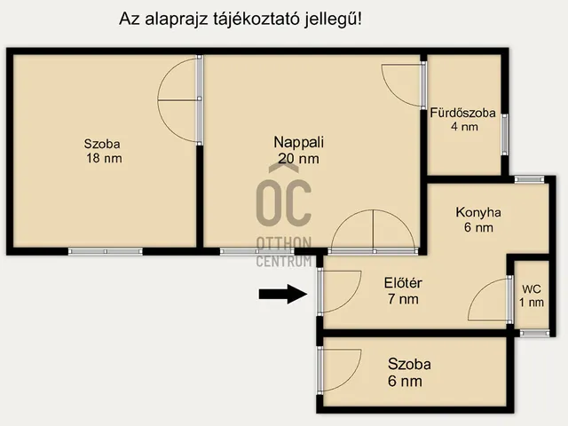 Eladó lakás Budapest V. kerület, Belváros 62 nm