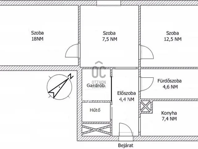 Eladó lakás Budapest X. kerület, Óhegy 56 nm