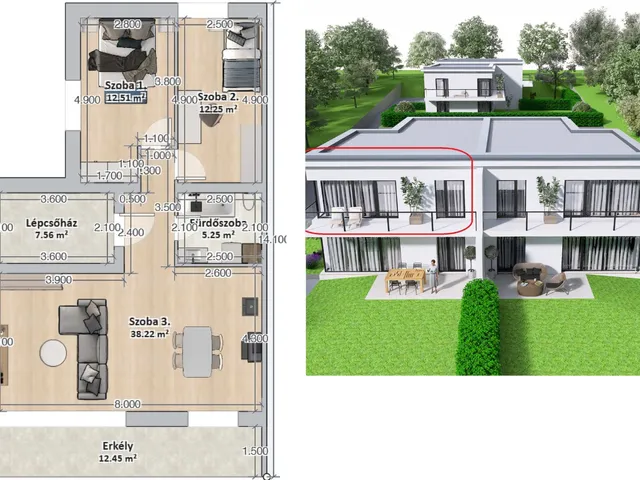 Eladó lakás Budapest III. kerület, Ürömhegy 75 nm