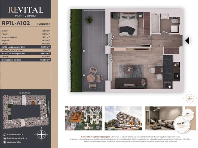 Eladó lakás Budapest XI. kerület 38 nm