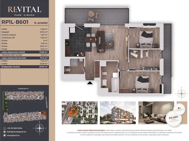 Eladó lakás Budapest XI. kerület 74 nm