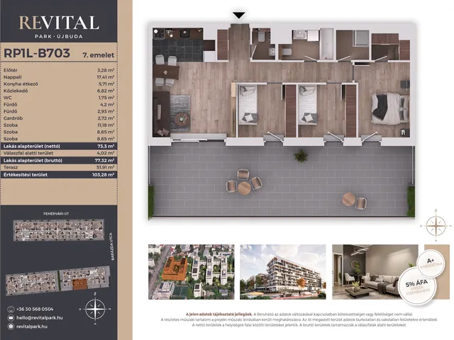 Eladó lakás Budapest XI. kerület 73 nm