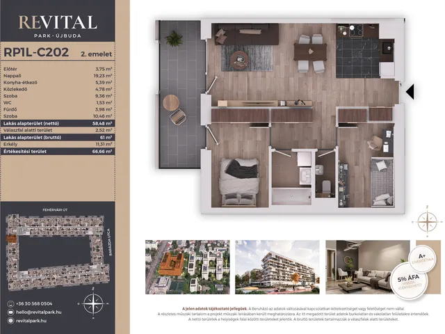 Eladó lakás Budapest XI. kerület 58 nm