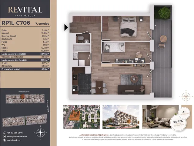 Eladó lakás Budapest XI. kerület 59 nm