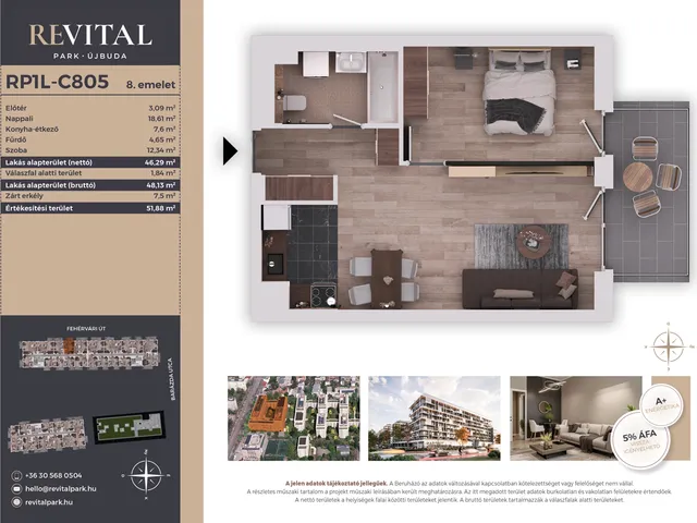 Eladó lakás Budapest XI. kerület 46 nm