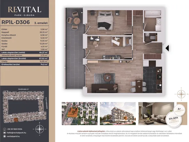 Eladó lakás Budapest XI. kerület 64 nm