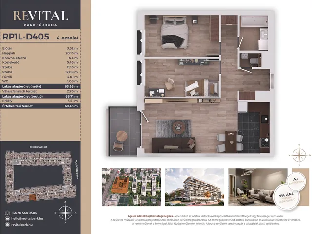 Eladó lakás Budapest XI. kerület 64 nm