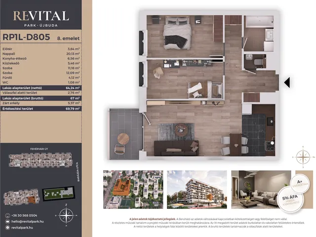 Eladó lakás Budapest XI. kerület 64 nm