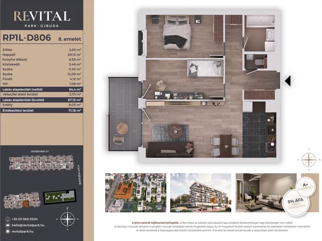 Eladó lakás Budapest XI. kerület 64 nm