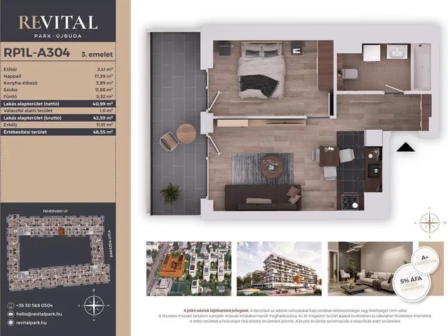 Eladó lakás Budapest XI. kerület, Kelenföld 41 nm