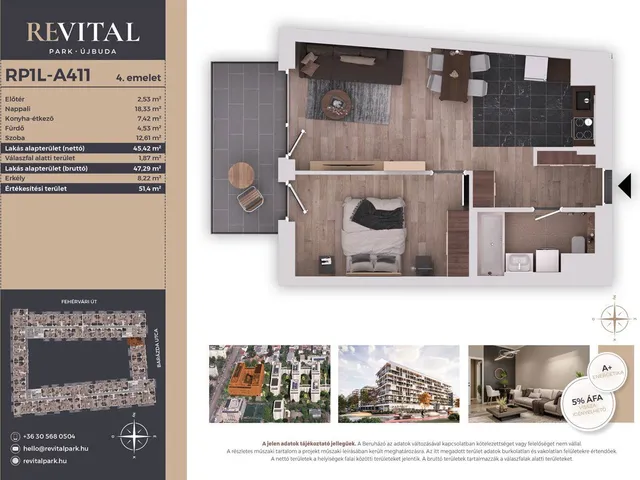 Eladó lakás Budapest XI. kerület, Kelenföld 45 nm