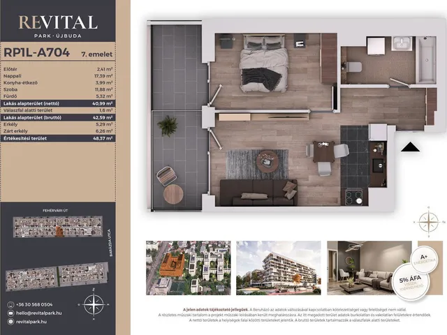 Eladó lakás Budapest XI. kerület, Kelenföld 41 nm