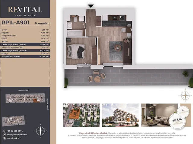 Eladó lakás Budapest XI. kerület, Kelenföld 38 nm