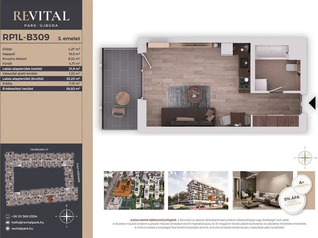 Eladó lakás Budapest XI. kerület, Kelenföld 32 nm