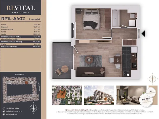 Eladó lakás Budapest XI. kerület, Kelenföld 38 nm