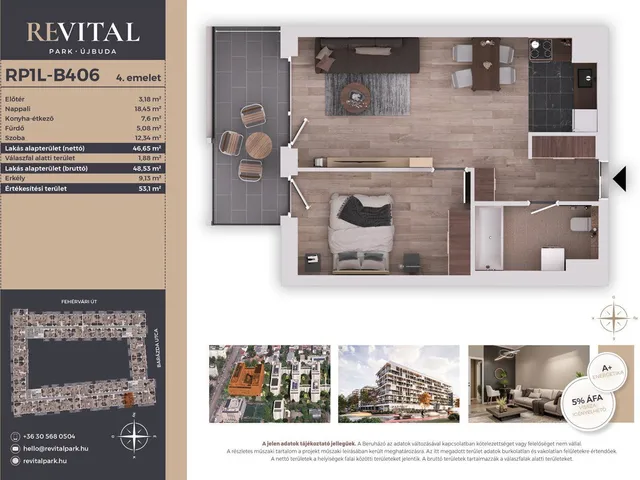 Eladó lakás Budapest XI. kerület, Kelenföld 47 nm