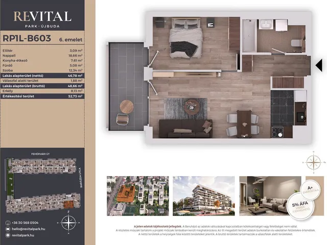 Eladó lakás Budapest XI. kerület, Kelenföld 47 nm