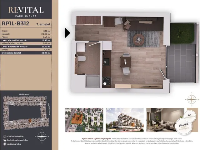 Eladó lakás Budapest XI. kerület, Kelenföld 29 nm