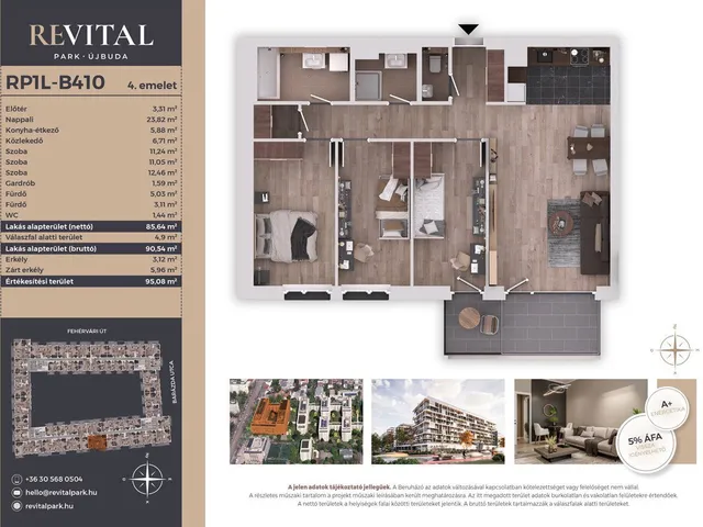 Eladó lakás Budapest XI. kerület, Kelenföld 86 nm