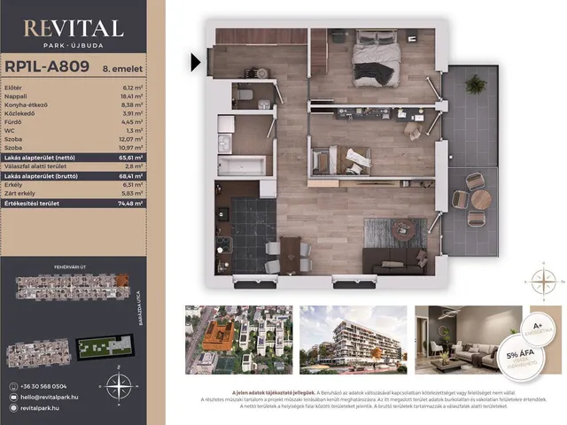 Eladó lakás Budapest XI. kerület, Kelenföld 66 nm